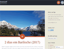 Tablet Screenshot of anamyself.wordpress.com