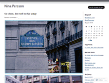 Tablet Screenshot of ninapersson.wordpress.com