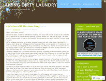 Tablet Screenshot of airingdirtylaundry.wordpress.com