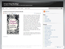 Tablet Screenshot of icantstopreading.wordpress.com