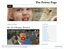Tablet Screenshot of petreypage.wordpress.com