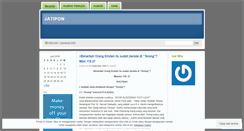 Desktop Screenshot of jatipon.wordpress.com