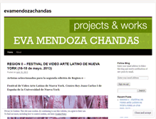 Tablet Screenshot of evamendozachandas.wordpress.com