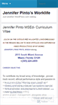Mobile Screenshot of jenniferpinto.wordpress.com
