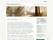 Tablet Screenshot of cienciodependentes.wordpress.com