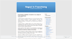 Desktop Screenshot of negozifranchising.wordpress.com