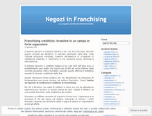 Tablet Screenshot of negozifranchising.wordpress.com
