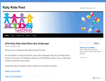 Tablet Screenshot of katykidsfest.wordpress.com