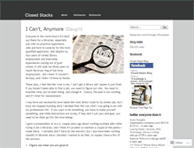 Tablet Screenshot of closedstacks.wordpress.com