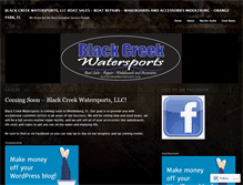 Tablet Screenshot of blackcreekwatersports.wordpress.com