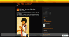 Desktop Screenshot of michaeljacksonbio.wordpress.com