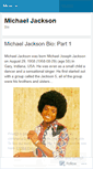 Mobile Screenshot of michaeljacksonbio.wordpress.com