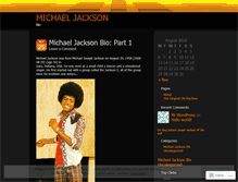 Tablet Screenshot of michaeljacksonbio.wordpress.com