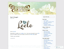 Tablet Screenshot of brickabrack.wordpress.com
