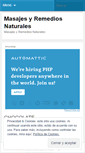Mobile Screenshot of masajesyremediosnaturales.wordpress.com
