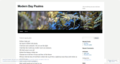 Desktop Screenshot of moderndaypsalm.wordpress.com