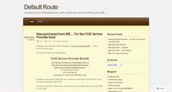Desktop Screenshot of defaultroute.wordpress.com