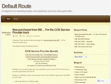 Tablet Screenshot of defaultroute.wordpress.com