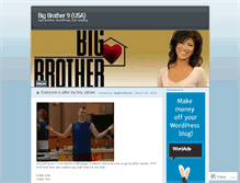 Tablet Screenshot of bigbrother9.wordpress.com