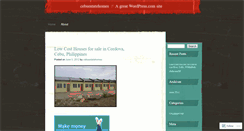 Desktop Screenshot of cebuestatehomes.wordpress.com