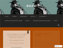 Tablet Screenshot of debalzac.wordpress.com