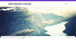 Desktop Screenshot of dondefueras.wordpress.com