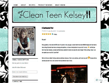 Tablet Screenshot of cleanteenkelsey.wordpress.com