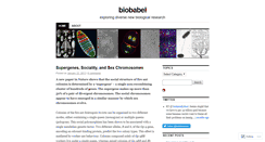 Desktop Screenshot of biobabel.wordpress.com