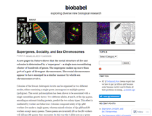 Tablet Screenshot of biobabel.wordpress.com