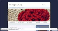 Desktop Screenshot of homegrownjoy.wordpress.com