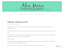 Tablet Screenshot of alexmariephotography.wordpress.com