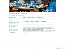 Tablet Screenshot of bluewillowcollector.wordpress.com