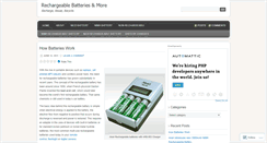 Desktop Screenshot of batteryrechargeable.wordpress.com