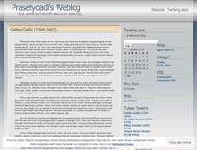 Tablet Screenshot of prasetyoadi.wordpress.com