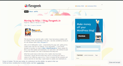 Desktop Screenshot of flexgeek.wordpress.com