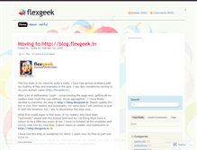 Tablet Screenshot of flexgeek.wordpress.com