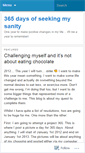 Mobile Screenshot of 365daysofseekingmysanity.wordpress.com