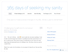 Tablet Screenshot of 365daysofseekingmysanity.wordpress.com
