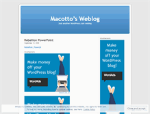 Tablet Screenshot of macotto.wordpress.com