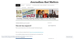 Desktop Screenshot of journalismthatmatters.wordpress.com