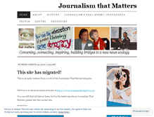 Tablet Screenshot of journalismthatmatters.wordpress.com