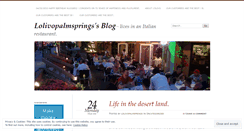 Desktop Screenshot of lolivopalmsprings.wordpress.com