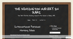 Desktop Screenshot of kensingtonnursery.wordpress.com