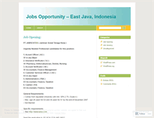 Tablet Screenshot of jobsindo.wordpress.com