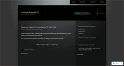 Desktop Screenshot of chronicillusionstv.wordpress.com