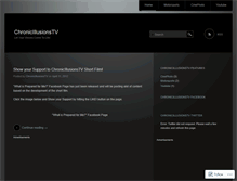 Tablet Screenshot of chronicillusionstv.wordpress.com