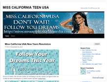 Tablet Screenshot of misscaliforniateenusa.wordpress.com