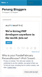 Mobile Screenshot of penangbloggers.wordpress.com