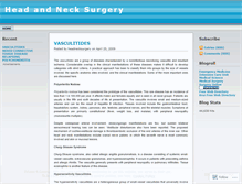 Tablet Screenshot of headnecksurgery.wordpress.com