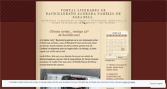 Desktop Screenshot of literaturabachillerato.wordpress.com